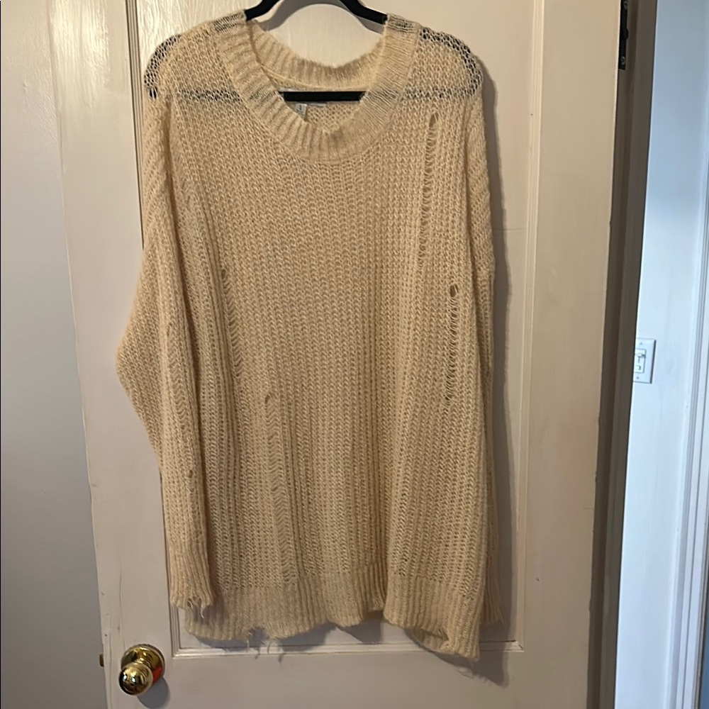 Urban Outfitters Cream Knit Sweater